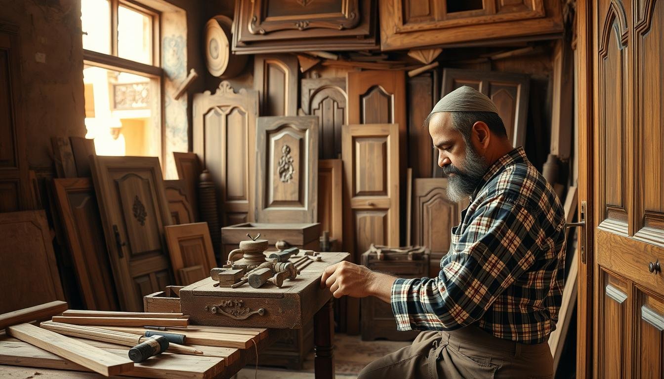 نجار ابواب خشب العديلية